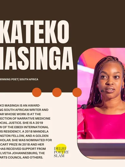 Meet Nkateko Masinga, an award-winning poet and scholar from South Africa who joined our 'World Poetry Project' to connect with a global network of writers.