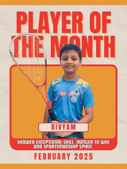 Divyam is our Player of the Month! In his very first tournament, he showed exceptional skill, a hunger to win, and true sportsmanship. A fantastic start to a promising journey.