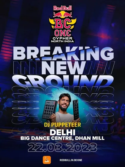 Another look at the Red Bull BC One Cypher poster, highlighting my role as the DJ for this major breaking event.