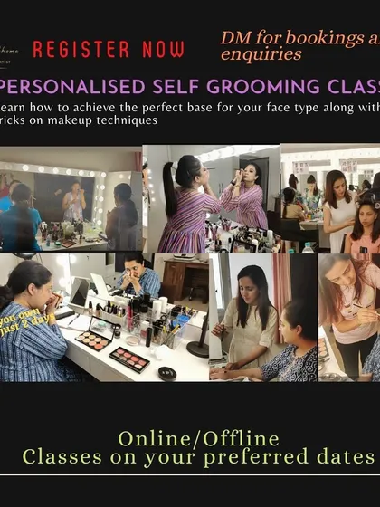 Ready to learn how to do your own makeup? My two-day personalized course covers everything from skincare to party looks. You can join me at my studio in Bangalore or online from anywhere.