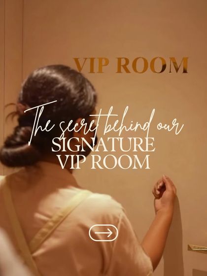 The secret behind my signature VIP room is creating a seamless, multi-service experience. This is the entrance to your private pampering oasis.