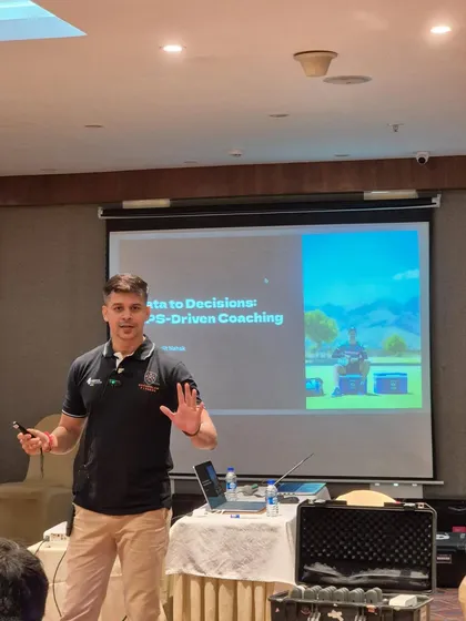 At an NSCA India workshop, I'm breaking down the principles of GPS-driven coaching. My goal is to help you move beyond confusing numbers and use data to make smarter, more informed decisions that sharpen your coaching instincts. This is about turning data into real action on the field.