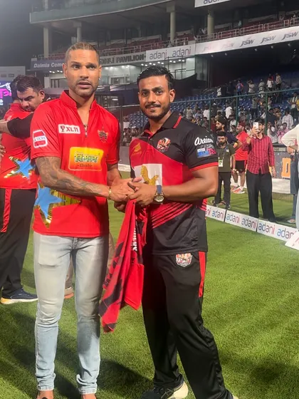 A memorable moment with Indian cricket star Shikhar Dhawan. Being around the best in the sport inspires me to bring that same level of excellence to every athlete I train.