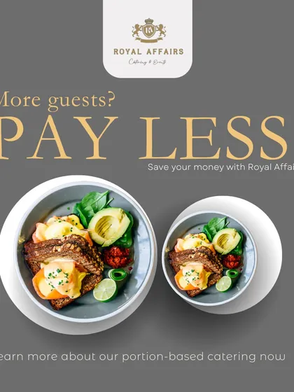 I offer smart solutions like portion-based catering, which can be a cost-effective option for larger events. This allows you to host more guests and pay less, without compromising on quality.