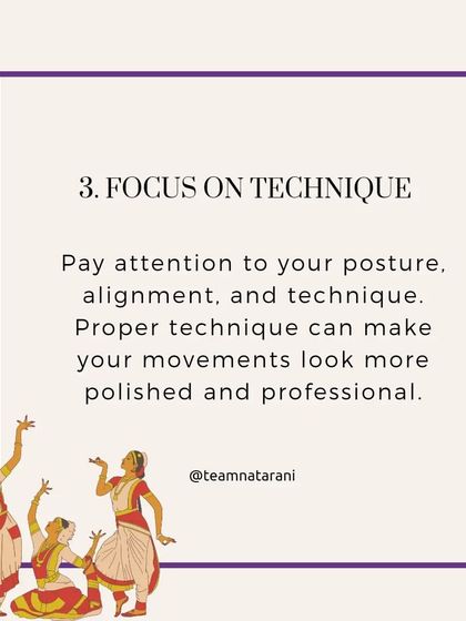 Tip 3: Focus on Technique. Paying close attention to your posture, alignment, and movement quality will make your dancing look more polished and professional. We emphasize these fundamentals in all our sessions.