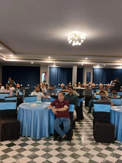 We provide complete AV support for corporate events and seminars, like this JBL sound event in Jaipur. Our role is to ensure that every presentation is heard with perfect clarity throughout the venue, using professional microphones and strategically placed speakers to eliminate feedback and dead spots.