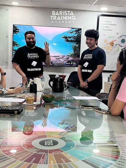 Our trainers leading a workshop. We believe in a team-teaching approach to provide diverse perspectives and expertise.