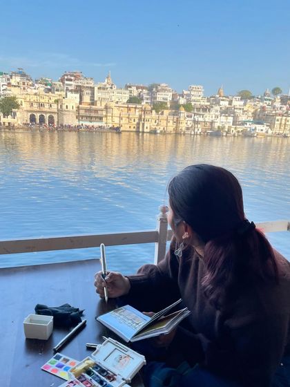 Anupama - Custom Artwork & Murals Travel Sketchbook: Painting the World, One Page at a Time photo 20