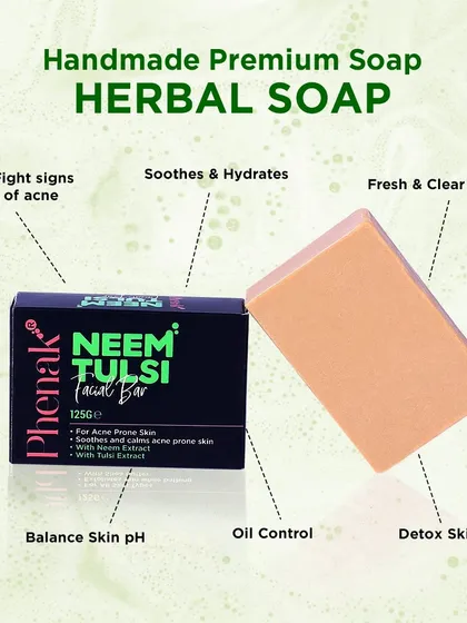 I built my brand on the power of nature. My handmade Neem Tulsi Facial Bar is a perfect example. It's crafted to fight acne, control oil, and balance your skin’s pH using the time-tested benefits of herbal ingredients. It’s a gentle yet powerful start to a clear skin journey.