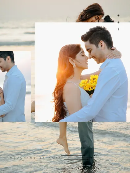 Capturing that perfect golden hour couple portrait. This shot freezes a tender kiss against the setting sun, highlighting the warm, romantic light I love to work with.