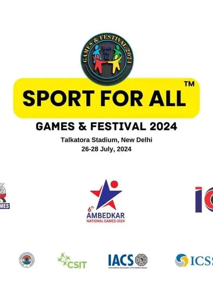This is an official notification for the "Sport for All Games and Festival 2024," announcing the registration deadline. The event combines the National Martial Arts Games, Ambedkar National Games, and the Indian Combat League, all backed by internationally recognized bodies.