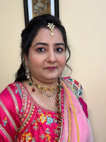 Another close-up portrait, her makeup looking elegant and perfectly suited to her features.