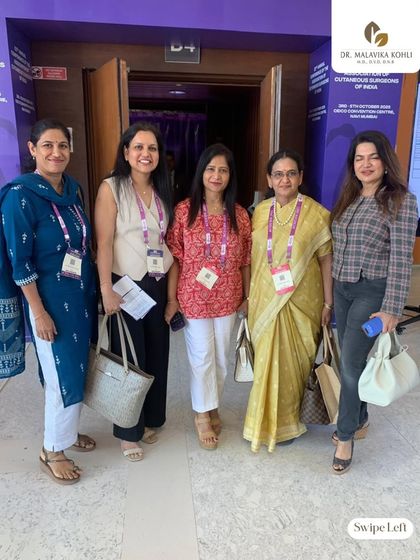 With a group of fellow dermatologists at ACSICON 2025. It was a rewarding experience to contribute to the scientific discourse on injectables and filler safety.