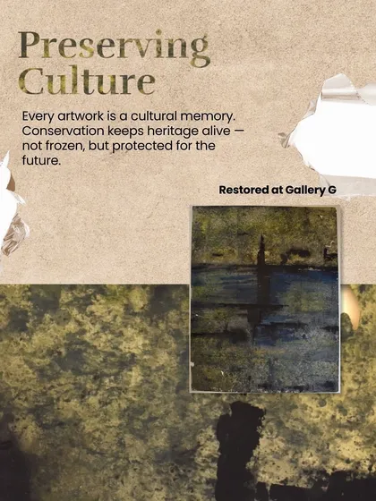 By conserving an artwork, we are preserving culture. Each piece is a cultural memory, and our role is to keep that heritage alive and protected for the future.