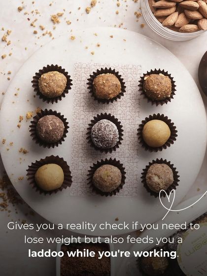 A playful take on motherly love. This image of my assorted laddoos suggests a mom who gives you a reality check but also feeds you a laddoo while you're working.