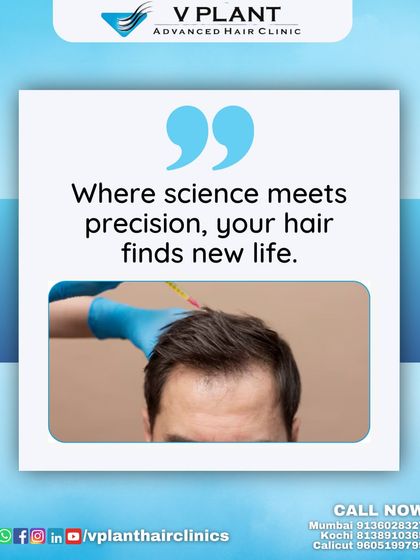 Our clinic is where science meets precision. By combining advanced scientific knowledge with meticulous application, we give your hair a new life, fostering natural and healthy regrowth.