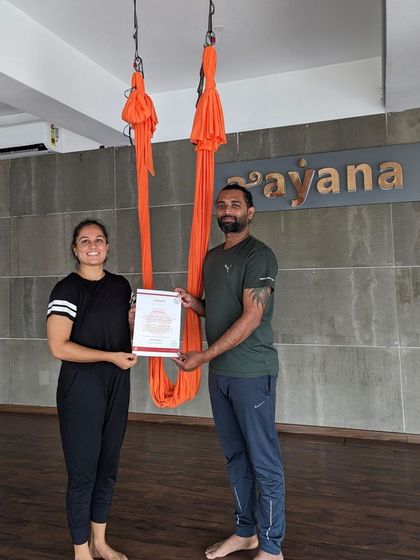 More moments from our vibrant aerial and acro yoga classes, showcasing the variety of poses, the supportive environment, and the pure fun of flying. From beginner drops to advanced flows and teacher trainings, there's a place for everyone to explore.