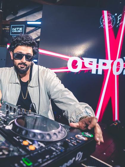 All gas, no brakes. A shot of me on the decks at FLO, ready to take the energy to the next level.