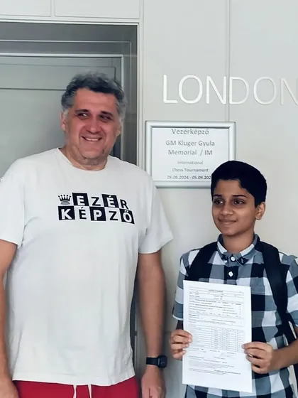 This is the result of dedication. We celebrate with our student Sathvik Adiga and his coach after he achieved the prestigious International Master (IM) title. Our FIDE-rated coaches are committed to guiding students to the highest levels of chess.