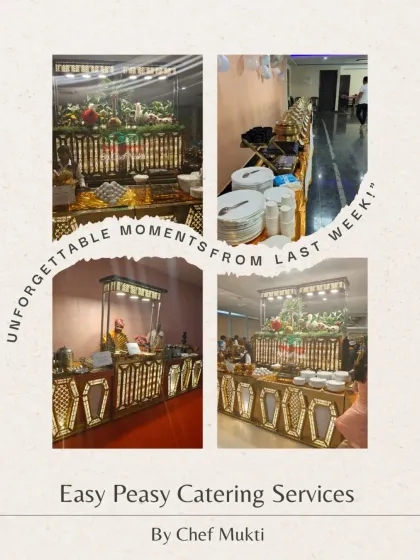 A collage of unforgettable moments, featuring our premium illuminated counters and other decorative setups from recent events.