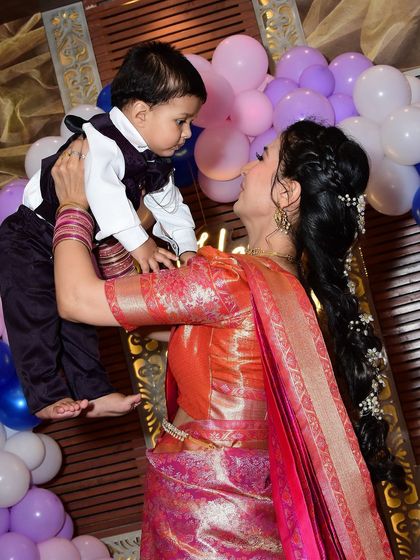 Pure joy. A candid shot of my client enjoying the party, with her makeup looking fresh and beautiful throughout the event.