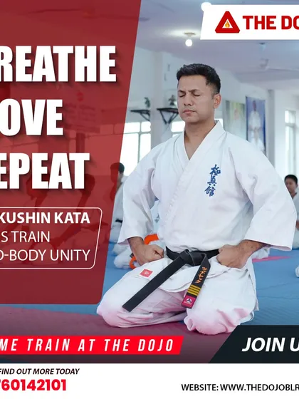 Kyokushin Kata is a moving meditation that trains mind-body unity. Here, an instructor demonstrates the focus and controlled breathing that are central to mastering these traditional forms.