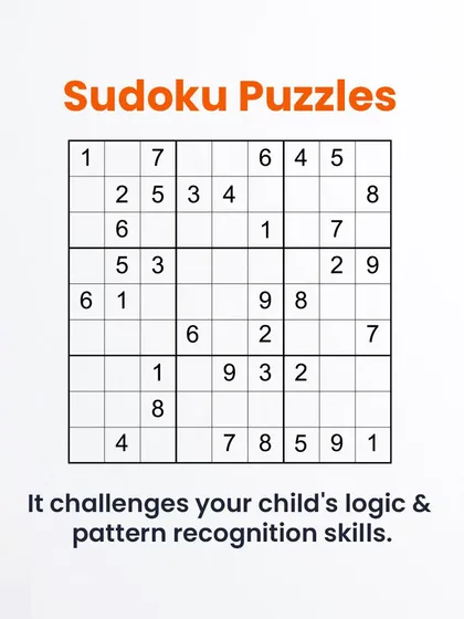 Sudoku is a fantastic way to develop logical reasoning. We encourage these puzzles to help students think strategically and see patterns in numbers.
