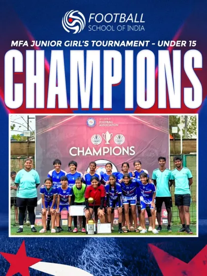 Our U15 Girls, crowned champions of the MFA Junior Girl's Tournament. Their journey was defined by heart, skill, and an unbreakable team spirit.