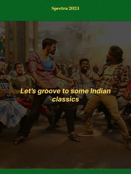 Let's groove to some Indian classics. Our Spectra showcase is blending street dance with the timeless energy of Indian cinema.
