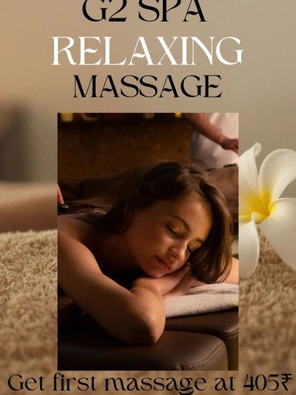 Experience a relaxing massage with G2 Spa. Your first session is available at a special introductory price.