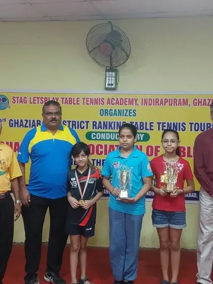 Our U-11 girls showing their medals after reaching the semifinals at the 3rd Ghaziabad District Championship. Consistent performance is key to player development.