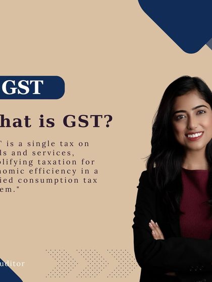 This image introduces the concept of Goods and Services Tax (GST), a single tax that simplifies the taxation system for economic efficiency. Understanding the basics is the first step toward compliance.