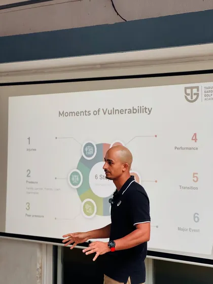 Discussing "Moments of Vulnerability" when athletes might be at risk. This proactive education is key to our athlete protection strategy.