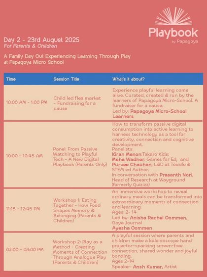 Papagoya - Play-Based Learning Workshops & Training The Playbook: Our Signature Learning Festival photo 6