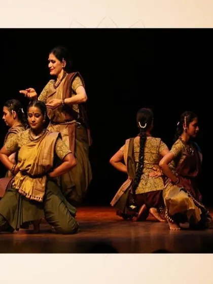 Sharing the stage with my Guru, Smt. Chitra Chandrasekhar Dasarathy, during the Ameya Repertory's production of ROOTS. A moment of learning and inspiration.