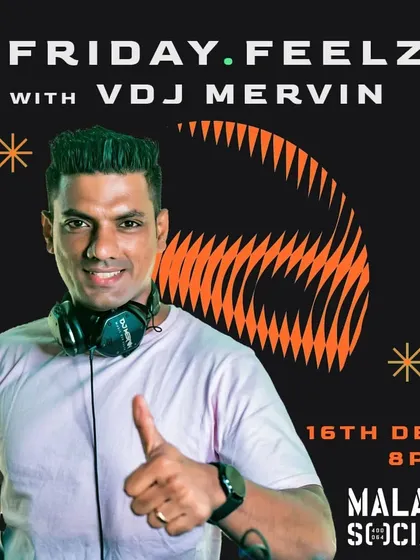 The flyer for my 'Friday Feelz' set at the popular Malad Social.