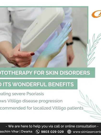 Phototherapy is a safe and effective treatment I use for several skin disorders. It involves controlled exposure to specific wavelengths of light to treat severe psoriasis, slow the progression of vitiligo, and manage other conditions.