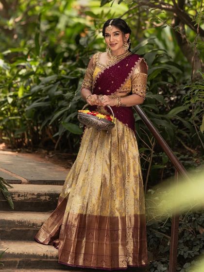 Capturing the essence of timeless beauty with this stunning traditional look.