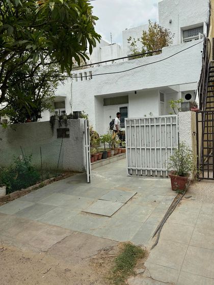 The entrance of a home post-installation. Our cameras are positioned to monitor all entry and exit points, which is the first line of defense.