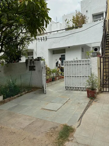 The entrance of a home post-installation. Our cameras are positioned to monitor all entry and exit points, which is the first line of defense.