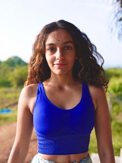 A portrait capturing a moment of connection with my inner self. It accompanies a poem I wrote about our shared essence and the interconnectedness of all beings.