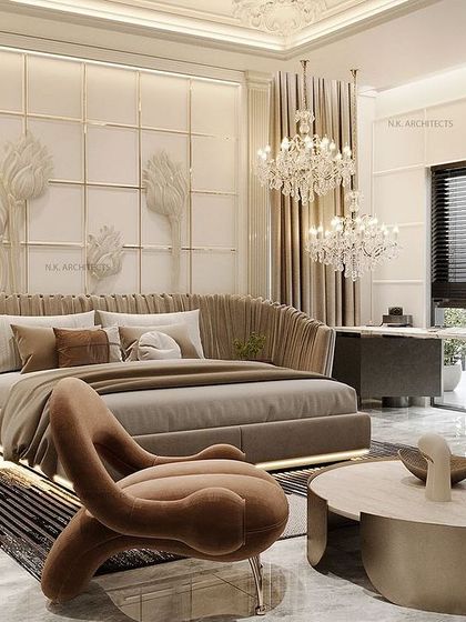 N.K. Architects - Interior Design Serene & Luxurious Bedrooms photo 53