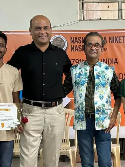 Posing with some of the talented winners of the national painting competition. My role as a judge allows me to encourage and guide the next generation of artists from across the country.
