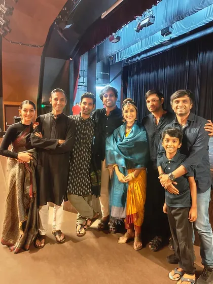 After the show with friends and fellow dancers from the Bangalore dance community. Their support means the world to me.