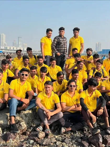 Posing with the iconic Mumbai skyline, our team is proud to serve this vibrant city.