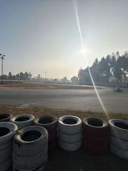 A view of the track during pre-season testing.