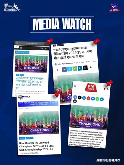 More headlines. Our victory in the AIFF Futsal Club Championship made news across various platforms.
