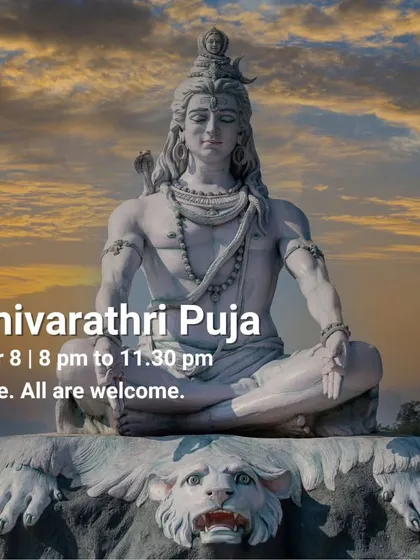 An open invitation to our Shivaratri Puja. These events are always free and open to everyone, as we believe in sharing these sacred moments with the wider community.