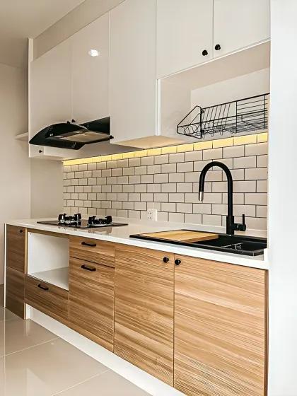 Modular Kitchen - Modular Kitchen Design & Installation Warm & Natural Wood Finishes photo 5