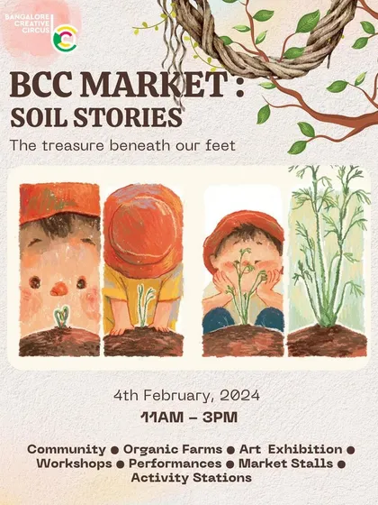 Our 'Soil Stories' market celebrated the treasure beneath our feet. The event featured community art, organic farms, workshops, and performances all themed around the importance of healthy soil.